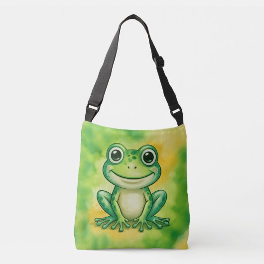 Sac Ajustable Grenouille mignonne verte (Devant)