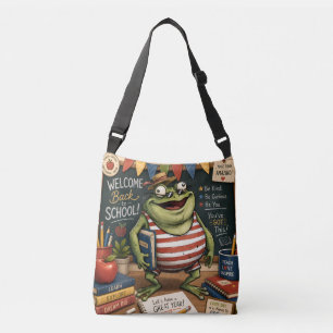 Sac Ajustable Grenouille PNG de rentrée scolaire, Décoration de