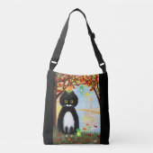 Sac Ajustable Grenouilles chat noir d'automne (Devant)