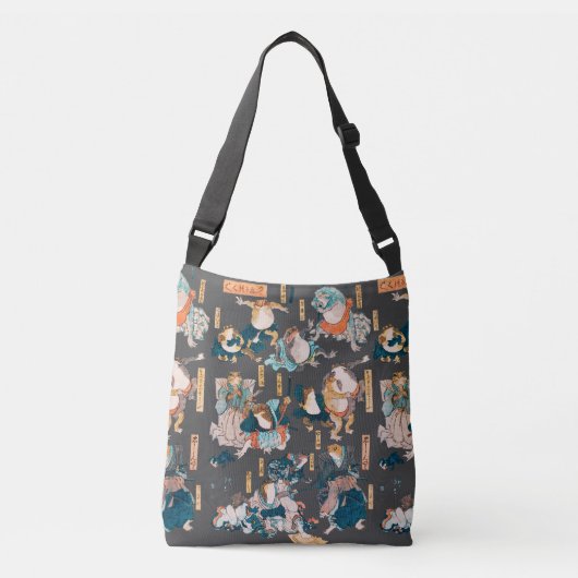 Sac Ajustable Grenouilles japonaises ukiyo-e Froggies (Devant)