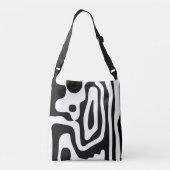 Sac Ajustable Grip Vise : Noir et Blanc Abstrait (Dos)