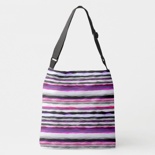 Sac Ajustable Gris, blanc et rose Abstrait (Dos)
