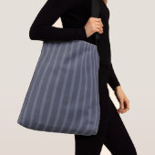 Sac Ajustable Gris bleu moderne rayé (De près)