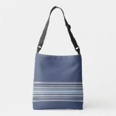 Sac Ajustable Gris et pourpre avec les rayures initiales (Dos)