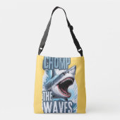 Sac Ajustable Gris et requin blanc Graphique Graffiti inspirés P (Dos)
