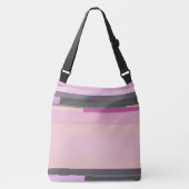 Sac Ajustable Gris et rose abstrait (Devant)