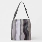 Sac Ajustable Gris et violet rayures ondulées (Dos)