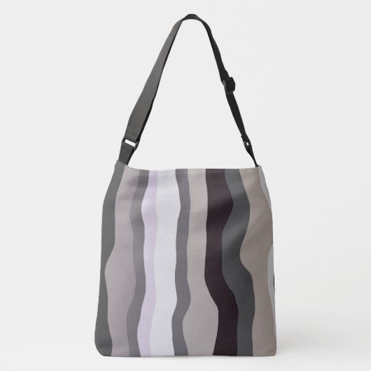 Sac Ajustable Gris et violet rayures ondulées (Dos)