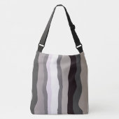 Sac Ajustable Gris et violet rayures ondulées (Devant)