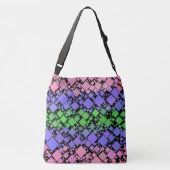Sac Ajustable Groovy Boho Rétro Mod Géométrique Fierté Trigender (Dos)