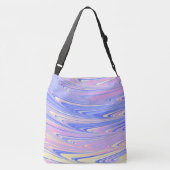 Sac Ajustable Groovy Éclectique Quirky Ondulé Pastel Abstrait (Dos)