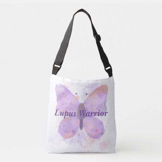 Sac Ajustable Guerrière du lupus Papillon Violet (Devant)
