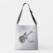 Sac Ajustable Guitare électrique sur argent (Dos)