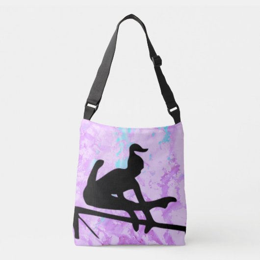 Sac Ajustable Gymnastique violette / Bleue Barres non-neven Pers (Devant)