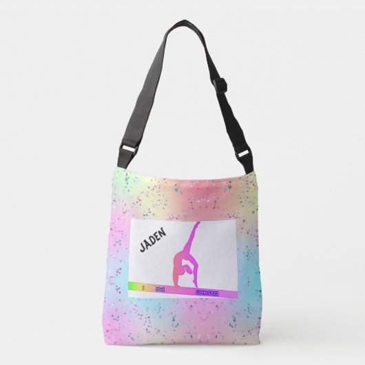 SAC AJUSTABLE GYNASTICS CROSSBODY FOURRE-TOUT PERSONNALISÉ ! (Devant)