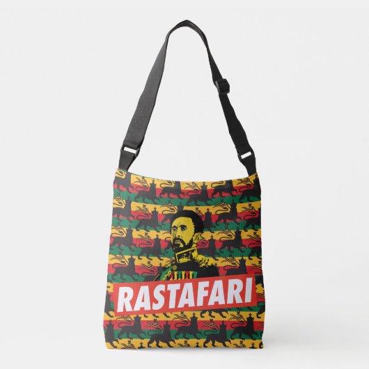 Sac Ajustable Haile Selassie - Jah Rastafari - Reggae Roots Bag (Devant)