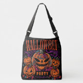 Sac Ajustable Halloween, Fleur de Coven de citrouille, Gothique (Devant)