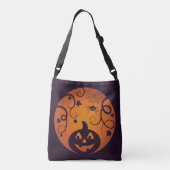 Sac Ajustable Halloween Jack-o'-lantern citrouille visage et ara (Dos)