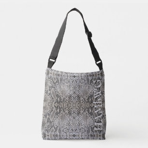 Sac Ajustable HAMbWG Cross Body Bag ou Fourre-tout - B W Snakesk
