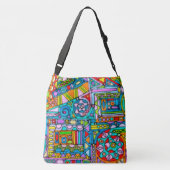 Sac Ajustable Hand And Digitally Painted Pattern Art 53 (Dos)