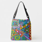 Sac Ajustable Hand And Digitally Painted Pattern Art 53 (Devant)