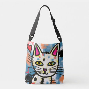 Sac Ajustable Happy Chat Abstrait peinture numérique