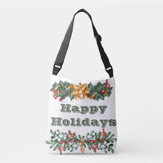 Sac Ajustable Happy Holidays Crossbody Bag
