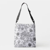 Sac Ajustable Hellebores en noir et blanc (Dos)