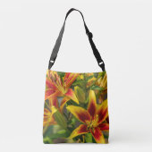 Sac Ajustable Hémérocalle jaune et rouge Floral (Dos)