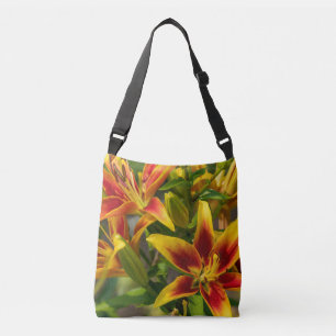 Sac Ajustable Hémérocalle jaune et rouge Floral