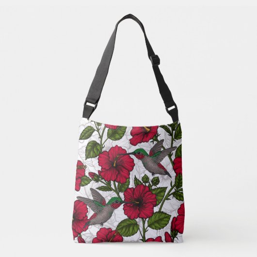 Sac Ajustable Hibiscus et colibris (Devant)