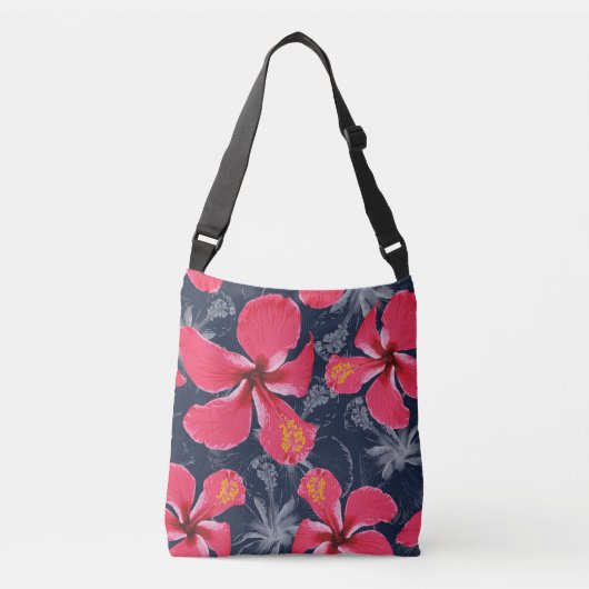 Sac Ajustable Hibiscus Tropical Fleurs été Design (Devant)