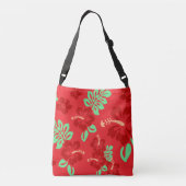 Sac Ajustable Hibiscus tropical rouge et vert (Dos)