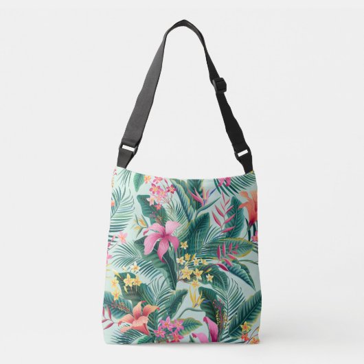 Sac Ajustable Hibiscus tropicaux : Motif Floral sans joint (Devant)