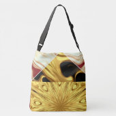 Sac Ajustable High-Fashion Statement: Achempong Crimson & Gold S (Dos)