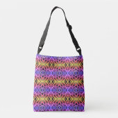 Sac Ajustable High Tech Sci-Fi Néon Violet Jaune Rose (Dos)