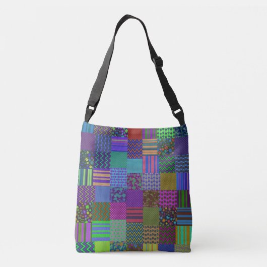 Sac Ajustable Hippie Hipster Cool de Patchwork (Dos)