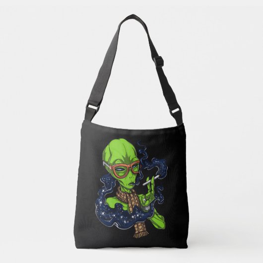 Sac Ajustable Hipster Espace Alien Fumer extra-terrestre (Devant)