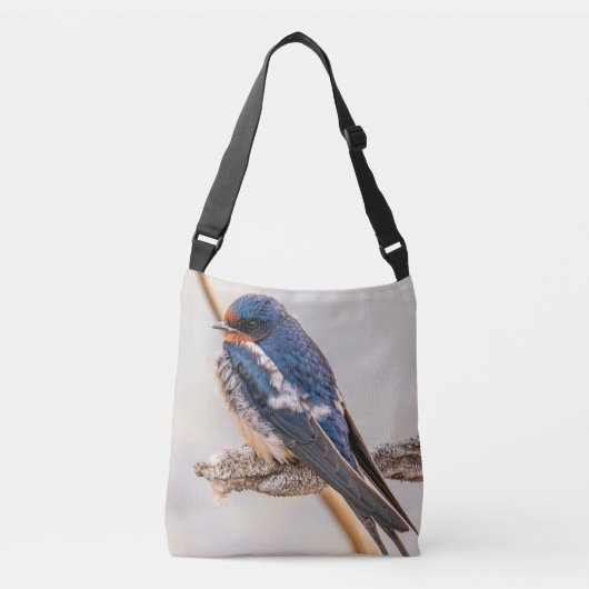 Sac Ajustable Hirondelle rustique perchée faune (Devant)