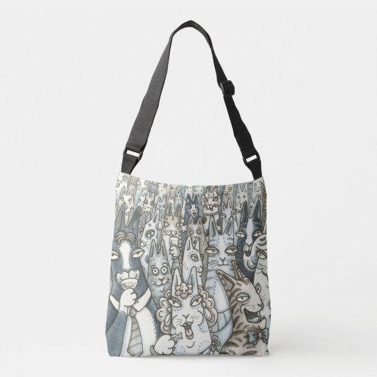 Sac Ajustable Hiss N'Fitz CAT PARTY CROSS CORPS BAG (Devant)