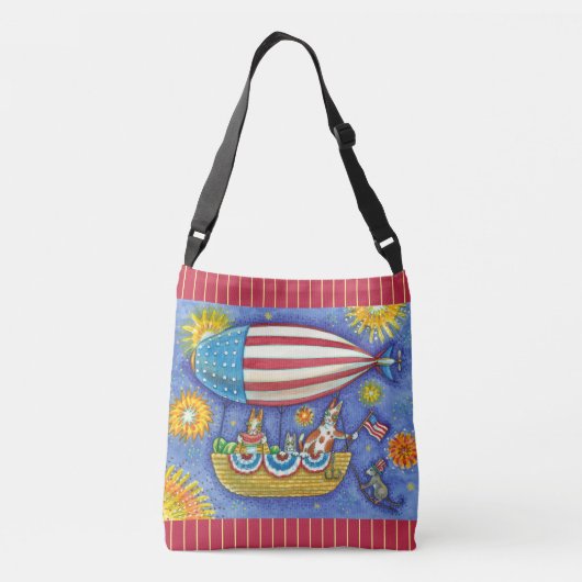 Sac Ajustable HISS N'FITZ CHAUSSURES 4 JUILLET ZEPPELIN Funny (Dos)
