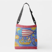Sac Ajustable HISS N'FITZ CHAUSSURES 4 JUILLET ZEPPELIN Funny (Devant)