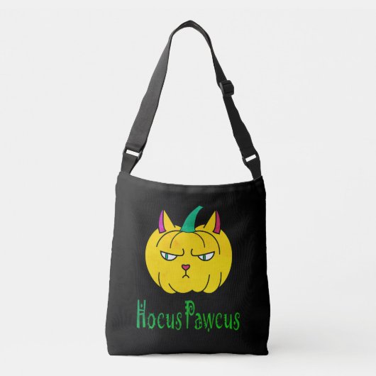 Sac Ajustable Hocus pawcus Halloween citrouille ginger cat magie (Devant)