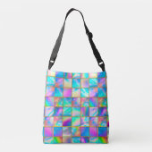 Sac Ajustable Holographe élégant tendance fausse or géométrique (Dos)