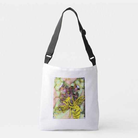 Sac Ajustable Honneur abeille autocollant mason pot (Devant)