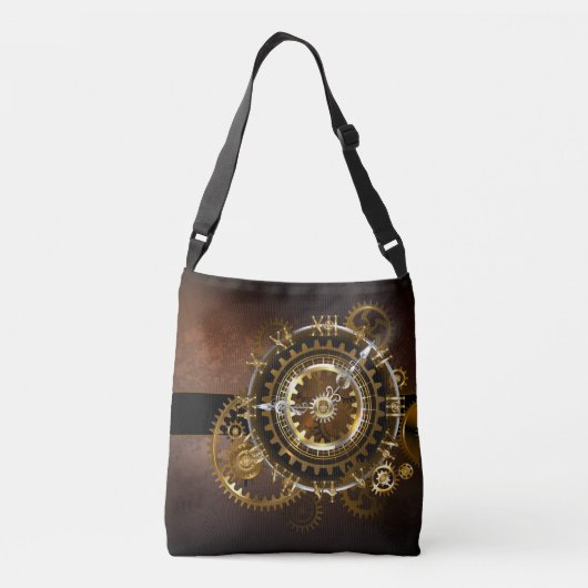 Sac Ajustable Horloge Steampunk avec des engrenages anciens (Dos)