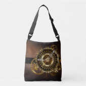 Sac Ajustable Horloge Steampunk avec des engrenages anciens (Devant)