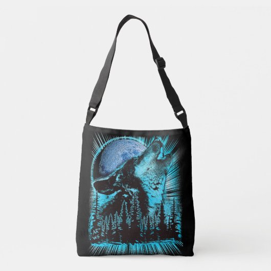 Sac Ajustable Howling Wolf Moon Pine Forest (Dos)