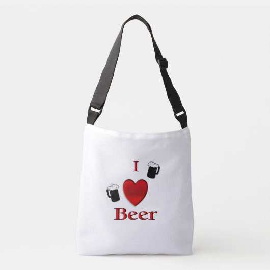 Sac Ajustable I Heart Beer Design (Devant)