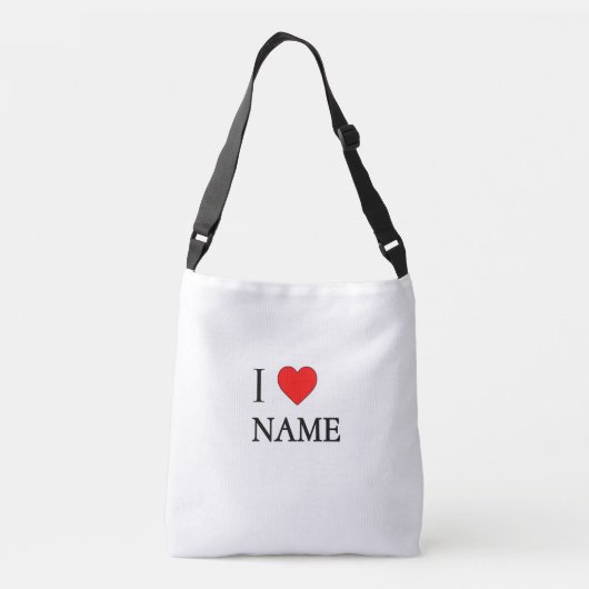 Sac Ajustable I heart name (customisable) (Dos)